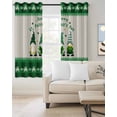 thumbnail image 2 of St. Patrick's Day Blackout Curtains for Bedroom Living Room Darkening Curtains 90 Inch Shamrock Gnomes Gold Coin Plaid Beige Black Out Window Curtain Privacy Window Treatment Grommet Drapes 52"x90"x2, 2 of 9