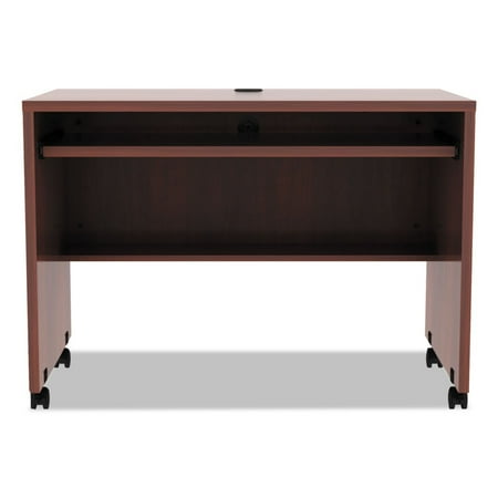 Alera Valencia Mobile Workstation Desk, 41 3/8 x 23 5/8 x 29 7/8, Med Cherry