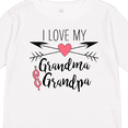 thumbnail image 4 of Inktastic I Love My Grandma and Grandpa Heart and Arrows Boys or Girls Long Sleeve Toddler T-Shirt, 4 of 5