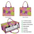 thumbnail image 2 of Large Capacity Tote Bag,Pink Floral and Petal Pattern Handbag Fashion Luxury Tote Bag,15.7"x13"x 5.1" Inches,Laptop Compatible, 2 of 6