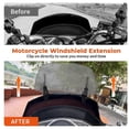 thumbnail image 3 of Pare-brise réglable pour moto, déflecteur de vent universel pour MT07, MT09, MT10, R1, R3, FZ6, TMAX530, TMAX 500 Smoky, 3 of 4