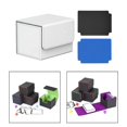 thumbnail image 2 of Caja para baraja de cartas coleccionables con 2 divisores de cartas, contenedor de piel sintética con funda estándar Blanco, 2 of 8