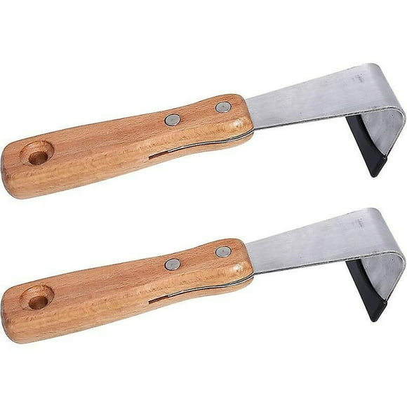 2Pcs Crack Weeder Crevice Weeding Tool Fruit Tree Bark Scraping Cutters Gardening Bark Scrapers Lawn Yard Gardening Tool (Silver) 19.5cm