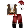 thumbnail image 1 of Set de disfraces Auggle Pirate para niño pequeño Halloween 2T, color blanco, 1 of 6