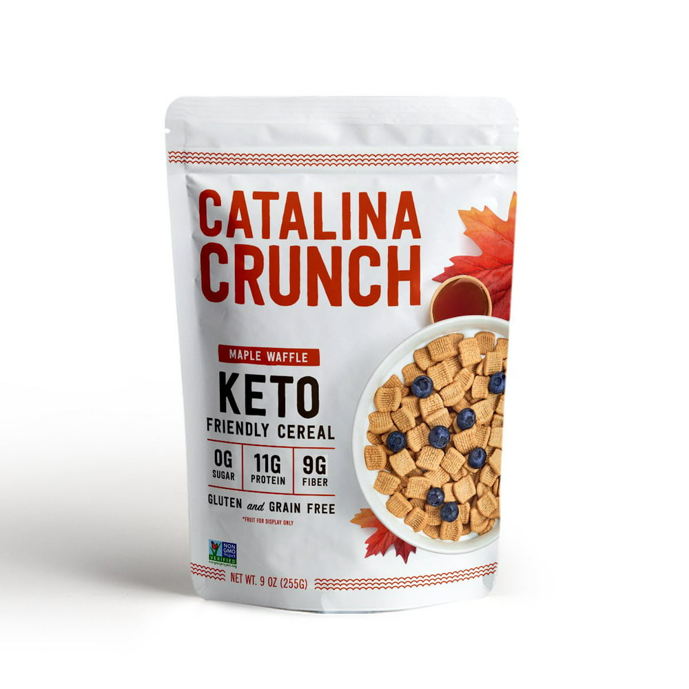 Catalina Crunch Maple Waffle Keto Cereal Zero Sugar Low Carb High