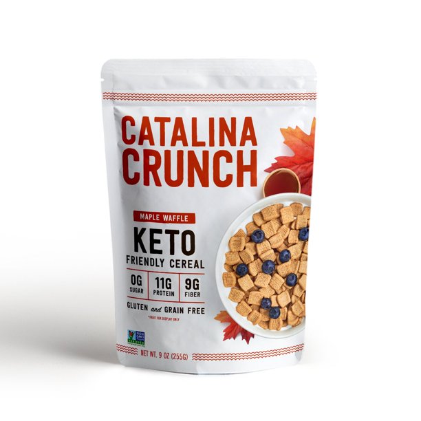 Catalina Crunch Maple Waffle Keto Cereal Zero Sugar, Low Carb, High