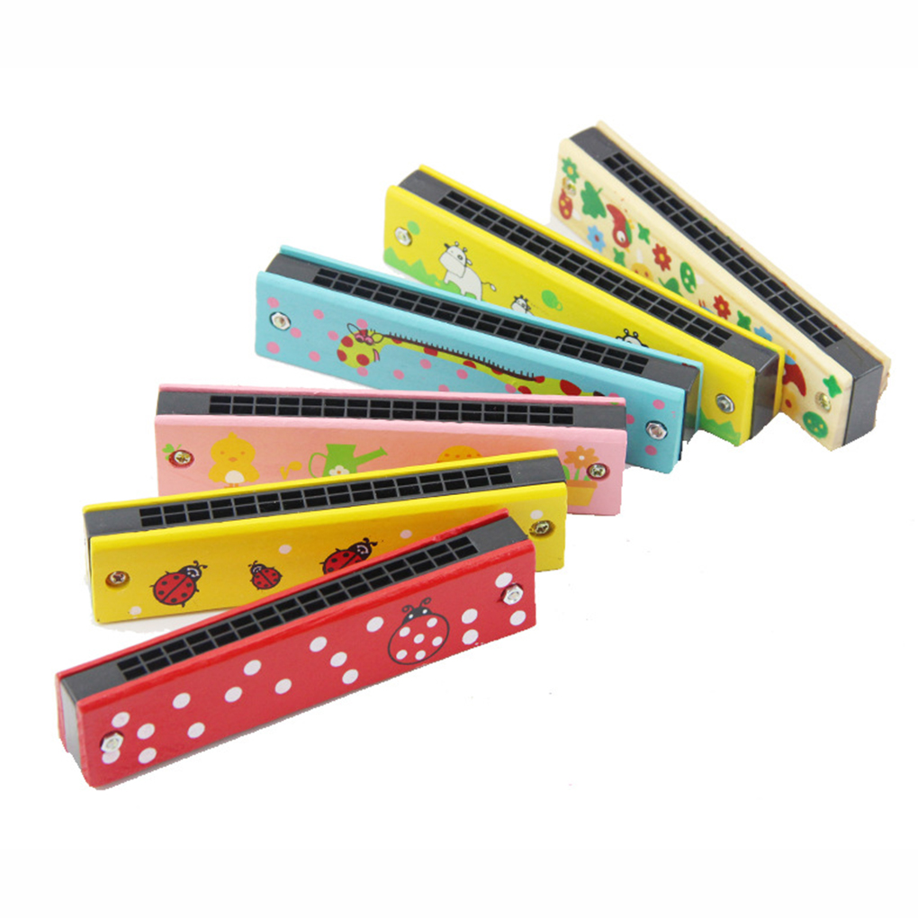 Kids Cartoon Plastic Harmonica Toy Fun Musical Early Educational Gift Toy B$CA