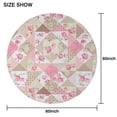 thumbnail image 6 of Pioneer Flower Floral Print Pattern Round Tablecloth 60"x60",Wrinkle Wipeable Table Cloth for Kitchen Dining Room Picnic Patio Party, 6 of 6
