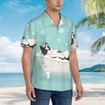 thumbnail image 2 of Lsque French Bulldog Taking a Bath pattern Hawaiian Shirt for Men, Unisex Summer Beach Casual Short Sleeve Button Down Shirts-Medium, 2 of 9