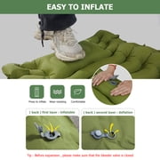 Camping Sleeping Pad, Ultralight Camping Mat with Pillow Built-in Foot Pump Inflatable Sleeping Pad for Camping Backpacking Hiking Traveling Tent
