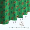 thumbnail image 6 of Green Bigfoot and Campfire Pattern Shower Curtain 36"x72" ,Bathroom Decorative Shower Curtains Set with 12 Hooks,Modern Waterproof Washable Shower Curtain, 6 of 6
