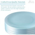 thumbnail image 4 of Modern Design Disposable Plastic Dinner Plates for Party (10 PC) Heavy Duty Disposable Dinner Set 10.25”, Fine China Look Plastic Dishes, Great for Baby Showers, Weddings, Birthdays, and Events, Mint, 4 of 5