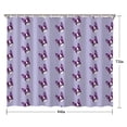 thumbnail image 5 of Purple Boston Terrier Puppy Shower Curtain 84"x72" ,Bathroom Decorative Shower Curtains Set with 12 Hooks,Modern Waterproof Washable Shower Curtain, 5 of 6