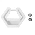 thumbnail image 3 of Cuadrado HexáGono Vela Quemador de Incienso Molde de Silicona DIY Yeso Verter Aromaterapia Almacenamiento Molde, B, 3 of 5
