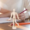thumbnail image 1 of RUNROTOO 2Pcs Wooden Doll For Drawing Human Figure With Sketch Style For Artists Display, 1 of 8