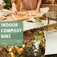 thumbnail image 5 of Kitchen Compost Bin,Compost Bin Kitchen Countertop Compost Bin with lid, Small Compost Bin Includes Inner Compost Bucket Liner & Charcoal Filter Recycle Bin for Food Was, White, 5 of 7