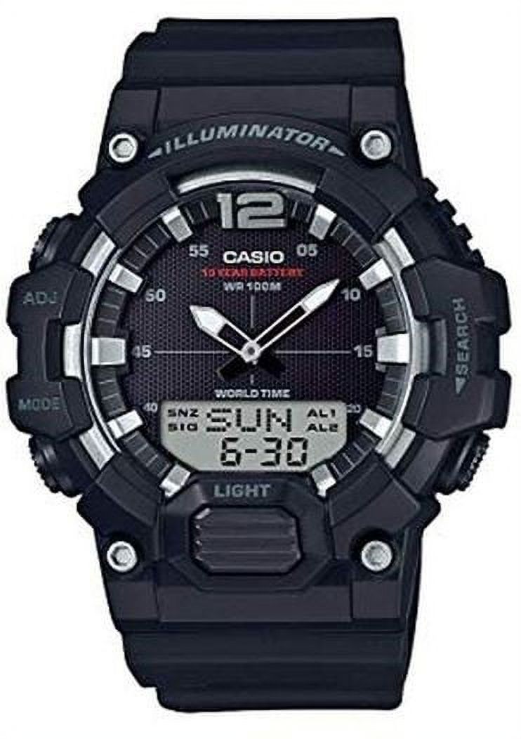 Casio Men's Analog-Digital World Time Watch, Black - HDC700-1AV