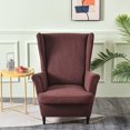 thumbnail image 4 of Wing Back Chair Covers with Arms Piece Slipcovers for Armchair Washable Stretch Print Pattern Wingback Chair Cover Furniture Protector Geometry, 4 of 8