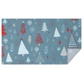 thumbnail image 1 of Meery Christmas Rectangle Tableclothes Red & Green Christmas Trees Tablecloths 60x102inch Polyester Washable Foldable and Durable Tablecloths for Dining Kitchen Parties Weddings and Outdoor Use, 1 of 5