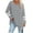 Gris Clair, variante sur HUITKMM T-Shirts en Coton pour Femmes Manches Longues Imprimé Col en V Décontracté Doux Confortable T-Shirt Y 2 K Blouse Ample Hauts Basiques Vêtements
