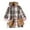 Black, variant on Winter Fleece Coat for Girls Lined Plush Warm Hooded Parka Children's Classic Plaid Printed Button Cotton Coat Long Sleeve Jackets with Free Bag Two-Piece Set