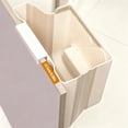 thumbnail image 4 of Foldable Kitchen Trash Can-1 Count Hanging Garbage Storage Bucket, Kitchen Bin, Space-saving,White Large, 4 of 8