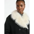 thumbnail image 5 of Scoop Women's and Women's Plus Oversized Faux Fur Collar Coat, Heavyweight, Sizes XS-4X, 5 of 7