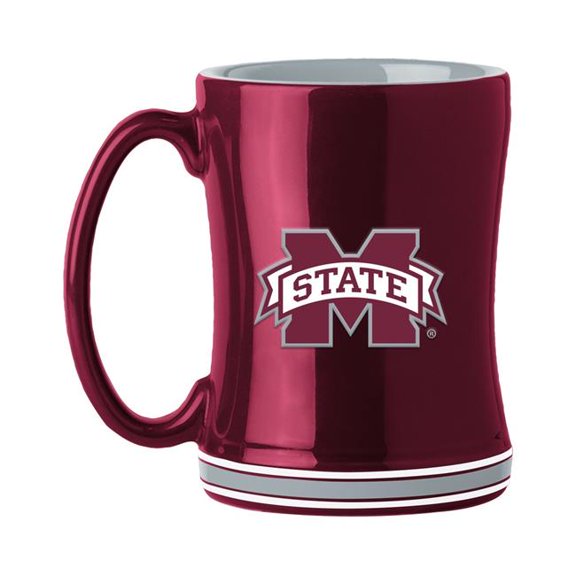 Logo Brands 177-C14RM Mississippi State 14 oz Relief Mug