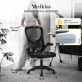 thumbnail image 4 of Silla Para Escritorio Y Oficina Ergonomica Altura Ajustable XPross  XP-SO-CML-B, 4 of 6