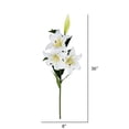 thumbnail image 3 of Vickerman 36 Pieds' Lily Spray Artificiel Toucher Réel en Blanc/jaune (Ensemble de 2), 3 of 3
