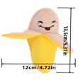 thumbnail image 1 of Dosaele 1pc Squeaky Plush Toy For Dogs - Teeth Cleaning  Durable ChewToy  Interactive Fun For Engaging Playtime The Shapes Are  Banana/Chicken Leg/Striped Duck/Plush Duck, 1 of 1