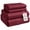 Burgundy, variant on Linnene 3 Piece 1000 Thread Count Twin Sheets Set, 100% Long-Staple Egyptian Cotton, Soft, Smooth & Silky Sateen, Fits up to 18", All Season Use (Charcoal Gray)