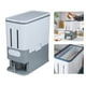 thumbnail image 5 of Dispensador de cereales BLESIY contenedor de almacenamiento de arroz grande gris, 5 of 8