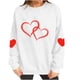 thumbnail image 5 of Xuyuer Valentine's Sweatshirt Women Love Heart Graphic Pullover Top Valentines Gifts Shirt, 5 of 9