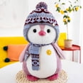 thumbnail image 2 of Muñeco de pingüino HUOGUO de peluche con sombrero y bufanda de 23 cm, 2 of 4