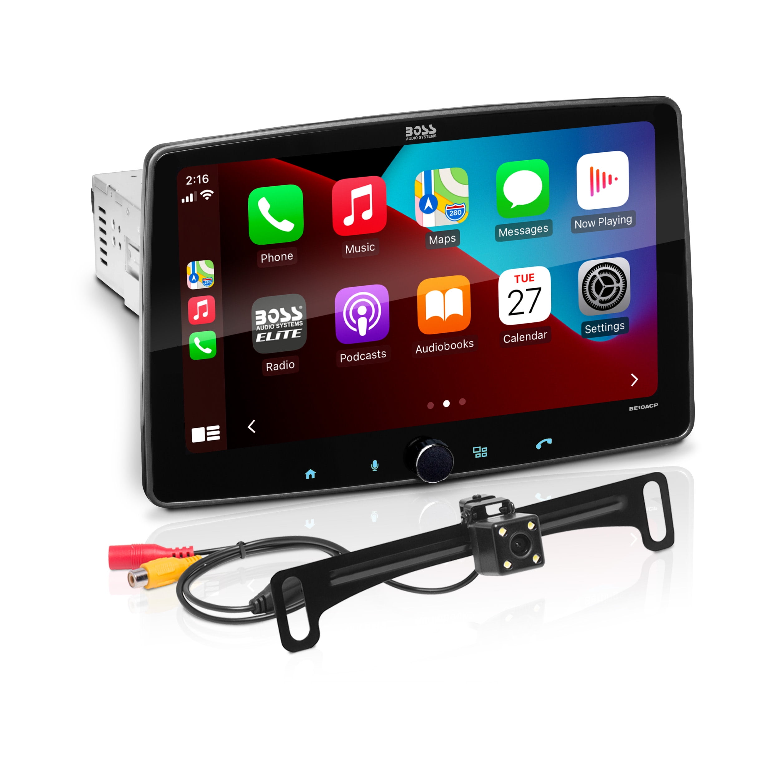 BOSS Audio Systems BE10ACPC Apple, CarPlay Android Auto, Single Din
