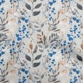 thumbnail image 1 of oneOone Polyester Spandex Medium Blue Fabric Leaves Craft Projects Decor Fabric Printed By The Yard 56 Inch Wide-JJ, 1 of 5
