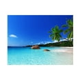 thumbnail image 3 of Fondo de playa de verano con arena tropical, olas de playa, cielo azul, paisaje natural, telón de fondo para fotografía para accesorios de sesión fotográfica, 3 of 5