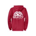 thumbnail image 2 of Gravity Outdoor Co. Chandail à Capuchon à Fermeture Éclair - Rouge - Logo Blanc - Moyen, 2 of 2