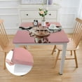 thumbnail image 2 of Acheng Giraffe Flower Pop Surrealism Square Fitted Table Cloths 100% Polyester Fiber 40*40, 2 of 8