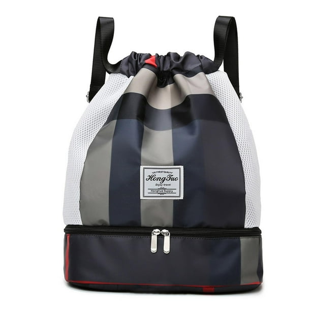 Fiudx Ofertas flash Artículos en oferta Bolsa de gimnasio para mujer, bolsa de natación con separación de ropa seca y húmeda, almacenamiento de playa, equipo deportivo, mochila pequeña
