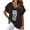 Black, variant on T-Shirts Loose V Neck My Orders Placed Recently By Me Women Fashion Tops Summer Frilly Summer Shirts for Island Vacation
