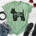 thumbnail image 2 of Scottie Mama, Unisex Women's Shirt, Scottish Terrier, Scottie Owner, Funny Dog Mama Gift, Heather Apple Green, Medium, 2 of 6