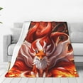 thumbnail image 1 of Fotbe Red Leaf Flame Fox Manta de Franela Acolchonada con Estampado, Súper Suave y Esponjosa, Extra Grande para Sofá, Cama, Uso Todo el Año-40"x30", 1 of 7
