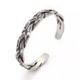 thumbnail image 1 of Pulsera de plata 925 con estampado de pez para hombre hecha a mano tailandesa, 1 of 3
