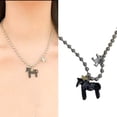 thumbnail image 2 of Oasiva Stylish Running Horse Charm Necklace Lightweight Alloy Material Fashion Accessory For Occasions, 2 of 20
