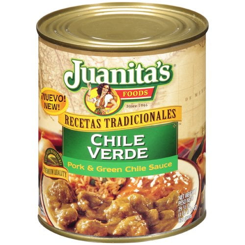 Juanita's Foods Pork Chile Verde, Pork & Green Chile Sauce, 25 oz