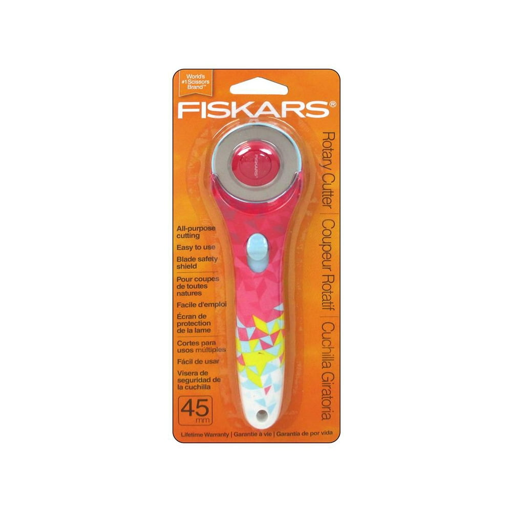 Fiskars Rotary Cutter 45mm Designer Pink Triangle