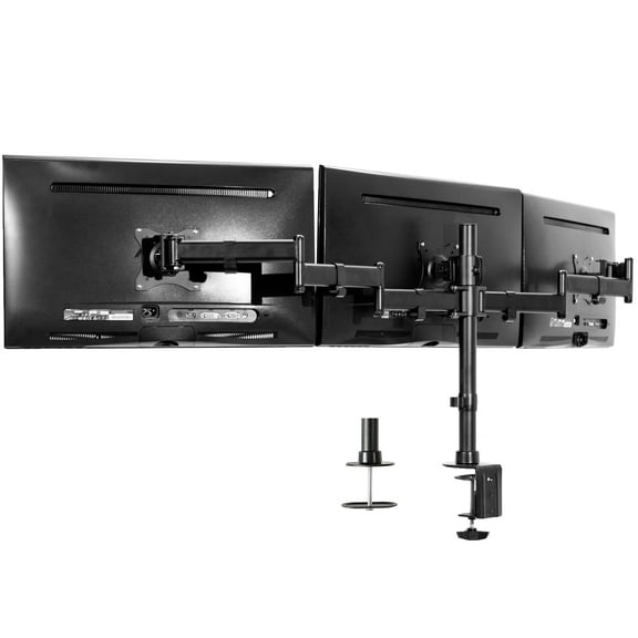 VIVO Triple Monitor Adjustable Mount Articulating Stand for 3 Screens up to 24"