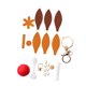 thumbnail image 3 of Kit de costura para llaveros DIY, colgante de globo aerostático, llavero de coche, colgante colorido Marrón y caqui, 3 of 9